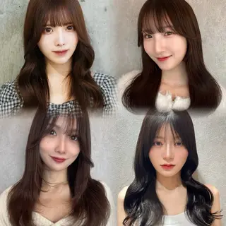 ロング Loom.by Sea【新宿】所属・暖色カラー/新宿/韓 国風レイヤー鮫島志穂のヘアスタイル