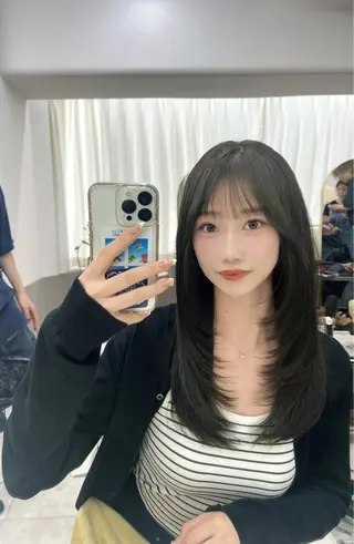 ロング ⭐️似合わせ⭐️/ ETOWA新宿/上村のヘアスタイル