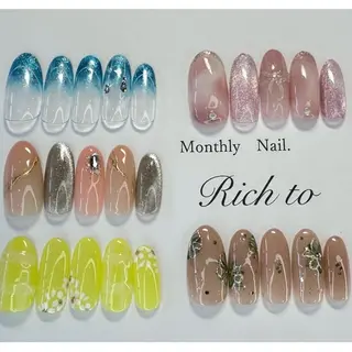 ネイル Rich to 勝川店所属・Rich to 宮里のネイルデザイン