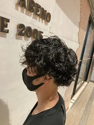 ミディアム パーマ メンズ SHAFT Ieiriのヘアスタイル