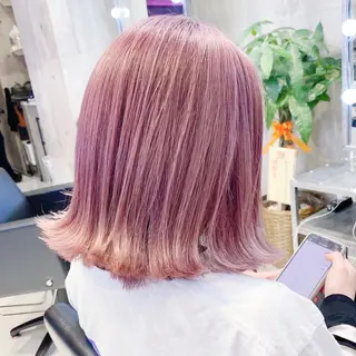 ミディアム カラー ヘアアレンジ メンズ キッズ お悩み解決美容師 💐AMIのヘアスタイル