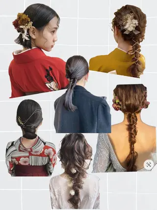 ヘアアレンジ ageless所属・三宮/髪質改善 /縮毛矯正美髪カラーのヘアスタイル