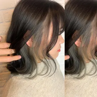 ミディアム カラー アブアイ所属・艶髪・酸性ストレート フリツのヘアスタイル