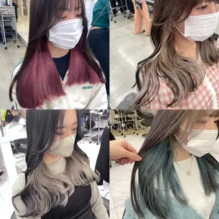 ロング カラー *モデル募集🤍横浜 透明感カラー🫧のヘアスタイル