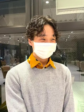 ショート カラー パーマ ヘアアレンジ メンズ GRAND OMOTESANDOのヘアスタイル