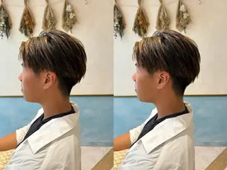 ミディアム カラー メンズ Lond  strada所属・ハクヤ心斎橋 パーマ/縮毛矯正のヘアスタイル