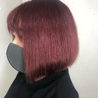 ショート カラー パーマ ヘアアレンジ 八巻 晴香のヘアスタイル