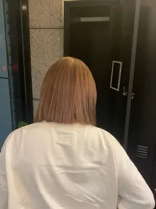 ミディアム カラー 西田辺/ タカスナオヤのヘアスタイル