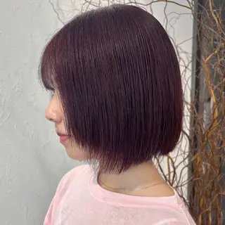 ショート カラー 髪質改善ストレート /暖色カラー🎀🪞のヘアスタイル