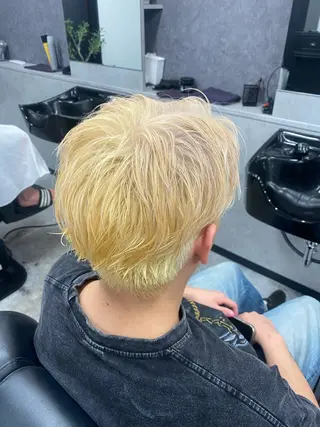 ショート カラー メンズ メンズ専門 カラーリスト　神谷のヘアスタイル