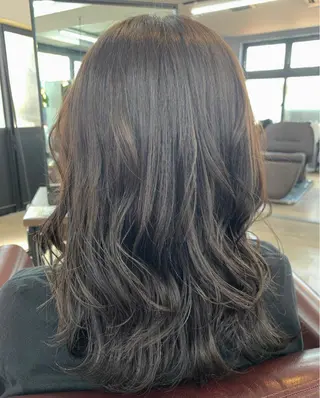 セミロング カラー 🌸星名 萌々🌸 Recharme新保のヘアスタイル