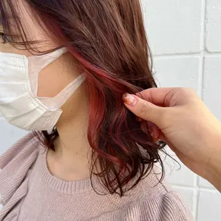 ミディアム インナーカラー♡ Nanakoのヘアスタイル