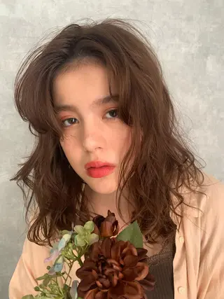ミディアム Elle✂︎ Riinaのヘアスタイル
