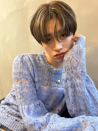 ショート カラー ショート/ボブ/ 心斎橋/宮脇美奈のヘアスタイル