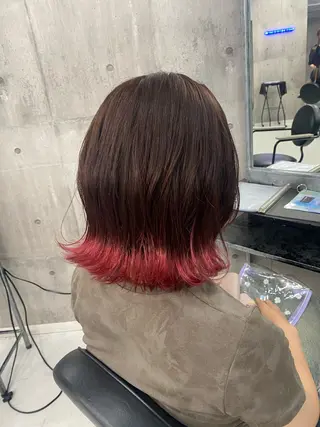 ショート カラー ヘアアレンジ のん🎀ハイトーン/ レイヤーカット🐳のヘアスタイル