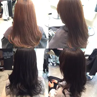 ミディアム セミロング ロング カラー Re:ta KANZOのヘアスタイル