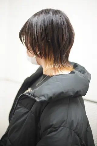 ミディアム カラー 千葉 慎也のヘアスタイル