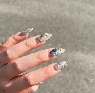 ネイル 𝐅𝐢𝐢【本町/ ネイル】Miho💜のネイルデザイン