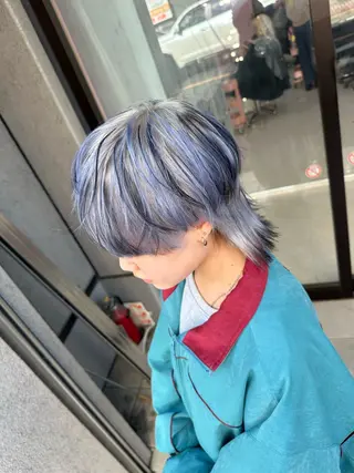 セミロング カラー ブリーチ人気No.1 MANATO🎨🌈のヘアスタイル