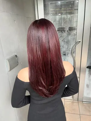 ロング 山影✨バレイヤージュ ハイライト✨メンズ◎のヘアスタイル