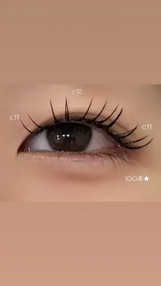 マツエク・マツパ seran EYELAのマツエク・マツパデザイン