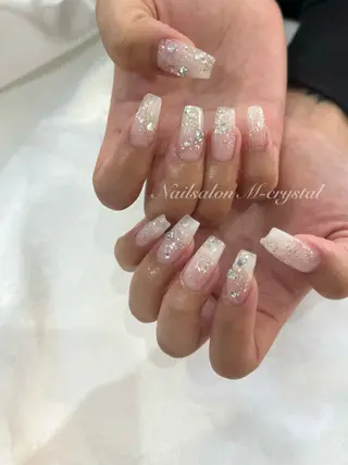 ロング Nailsalon M-crystalのネイルデザイン