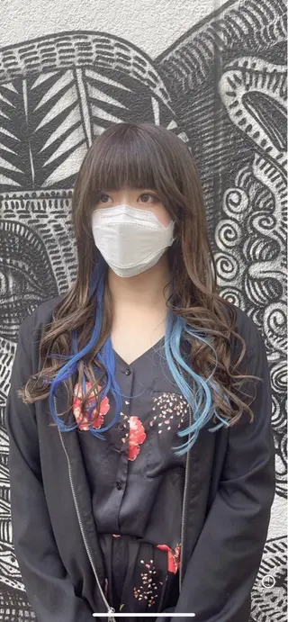 ロング カラー ヘアアレンジ haco+所属・🌈派手髪エクステ ブレイズ🌈ひろとのヘアスタイル