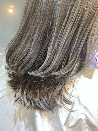 ミディアム カラー Agu  hair you所属・♡ yumaのヘアスタイル