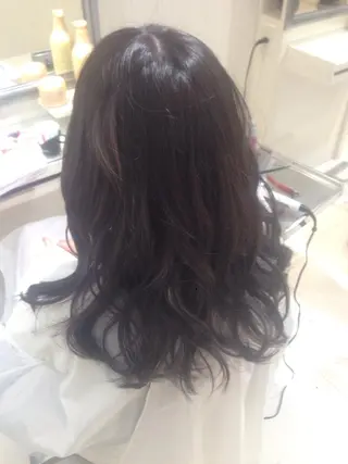 セミロング ロング カラー ✨艶髪✨透明感✨ 山内大樹のヘアスタイル