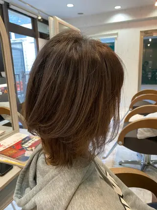 ミディアム カラー 《酸性》矯正特化 SHIN亀井 真のヘアスタイル