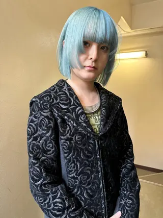 ショート カラー ヘアアレンジ 丸山渉/パーマ エフェクトブリーチのヘアスタイル