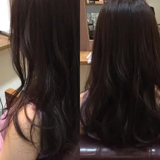 ロング カラー 透明感/ 美髪矯正/田中恭のヘアスタイル