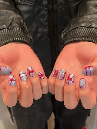 ネイル 文 /個性派ネイルのネイルデザイン