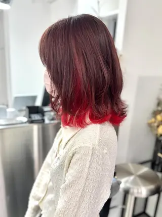 ミディアム 鈴木 美穂のヘアスタイル