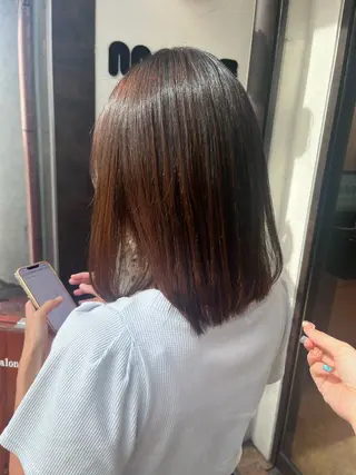 ミディアム 遠藤 乙夏のヘアスタイル