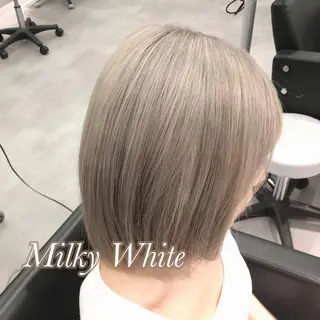 ミディアム カラー 矢島颯哉/ハイトーン ブリーチカラー💎のヘアスタイル