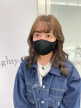 ミディアム 栄　mighty by H所属・不破一輝/栄/矢場町 ボブ/レイヤー/艶髪のヘアスタイル