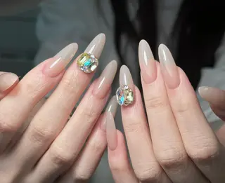 ネイル By moonネイル 🌷ワンホン/韓国風のネイルデザイン