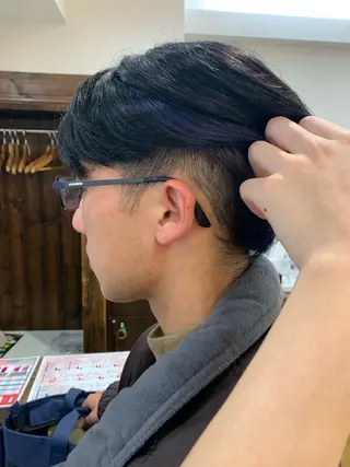 カラー 🦋ショートカット モデル松尾紀輔🦋‪のヘアスタイル