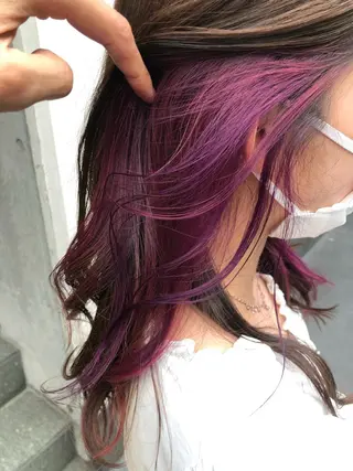 セミロング カラー 原宿サロン代表 デザインカラー伊藤卓のヘアスタイル