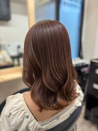 ミディアム カラー 小顔似合わせカット ┊︎*AYANO*のヘアスタイル