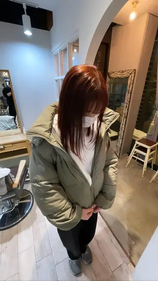 ミディアム Null 表参道所属・岩下昂世/ ハイトーン/デザインのヘアスタイル