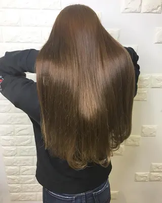 ロング カラー 横浜ブリーチムラ直し ハイトーン/ブリーチのヘアスタイル