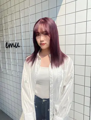 ミディアム カラー emu所属・けいこ🍊ニュアンス ネイル/個性派ネイルのネイルデザイン