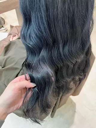 セミロング カラー レイヤー🩵透明感 ೀユイ🌙のヘアスタイル