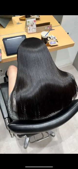 セミロング カラー 髪質改善ヘアケア 艶髪特化/上田のヘアスタイル