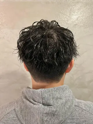 パーマ メンズ 透明感カラー/ ブリーチ無し/RYOのヘアスタイル