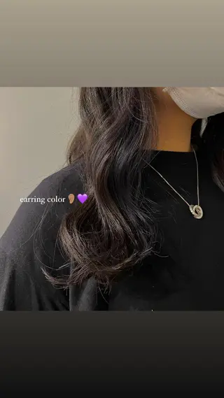 カラー いまかわ ゆなのヘアスタイル