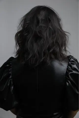 セミロング パーマ 松下 倫子のヘアスタイル