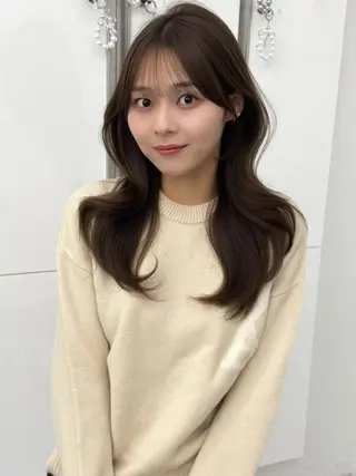 ミディアム カラー ヘアアレンジ 顔周り&ミディアム 特化/池袋/kokiのヘアスタイル